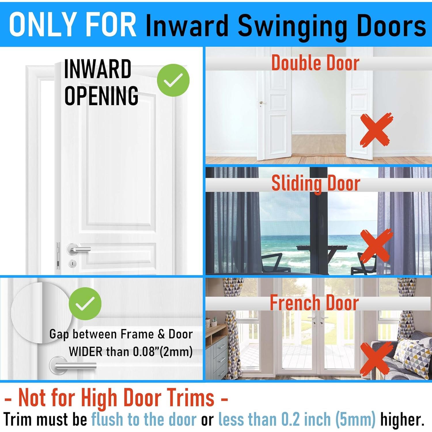 Pestillo de Seguridad Steinwhale 2Pack 3" Aluminio A Prueba de Niños