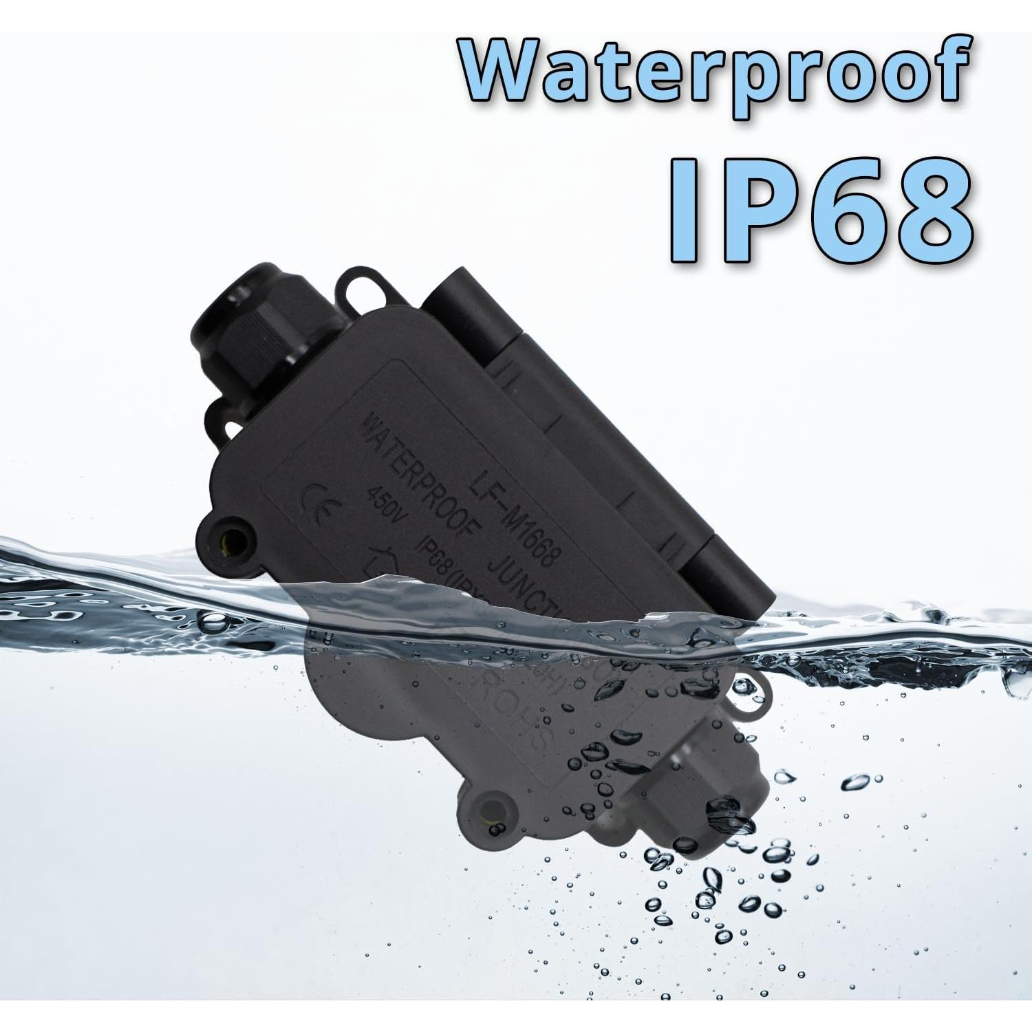 Caja de Conexiones Impermeable IP68 MAKERELE 2 Vías 8cm