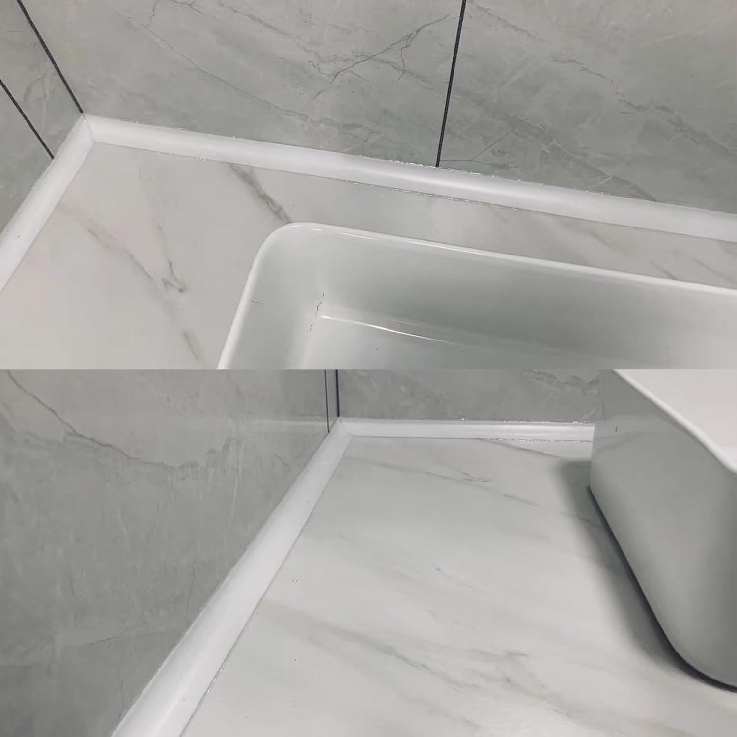 Barrera de Agua de Silicona WOLAIYE 1m para Ducha y Fregadero