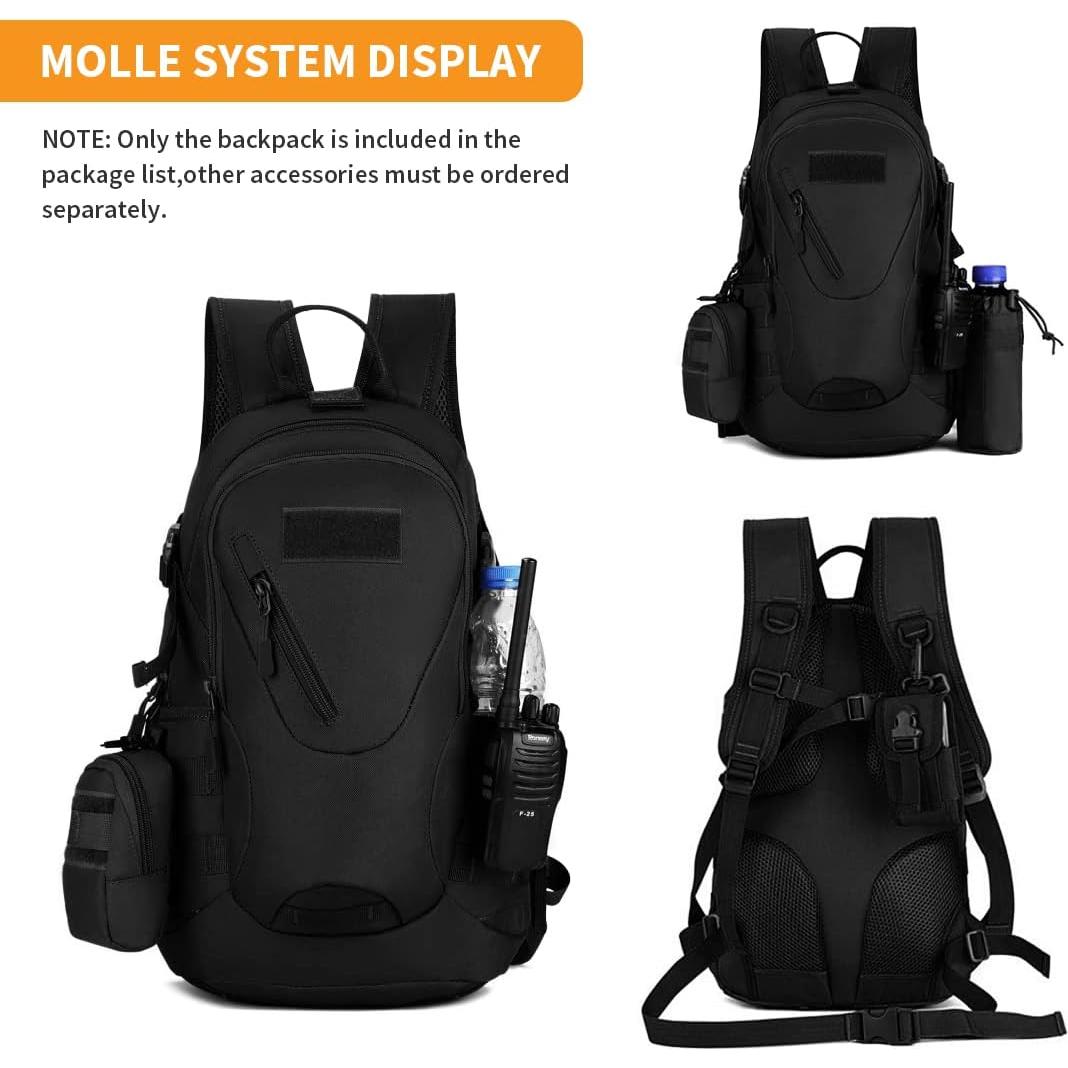 Mochila Táctica Huntvp 20L Nylon 900D para Senderismo