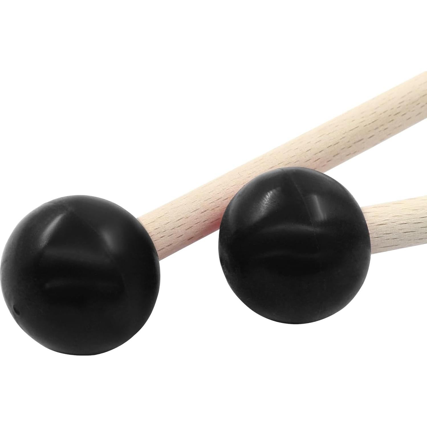 Mallets de Percusión Piutouyar 2 Pcs Cabeza de Goma 20 cm