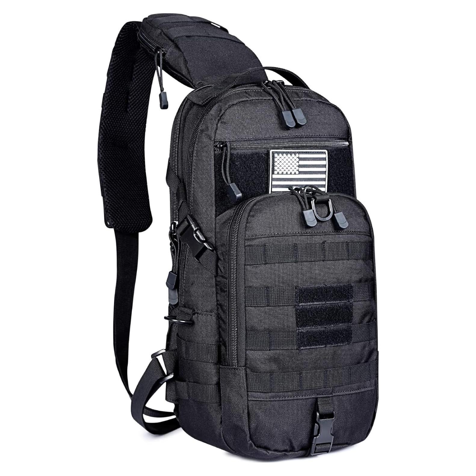 Mochila Bandolera Táctica G4Free 34x20x13cm Negra