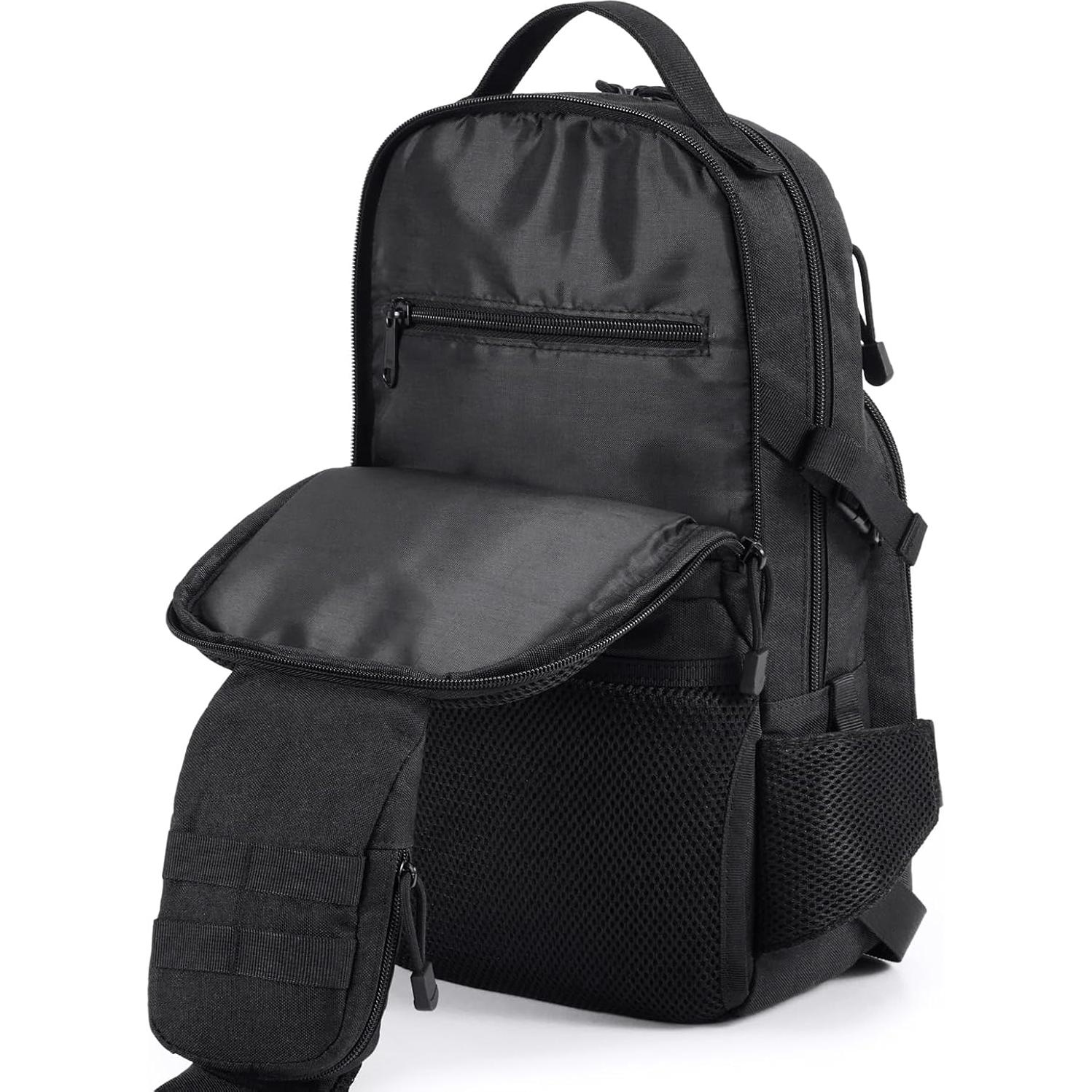 Mochila Bandolera Táctica G4Free 34x20x13cm Negra
