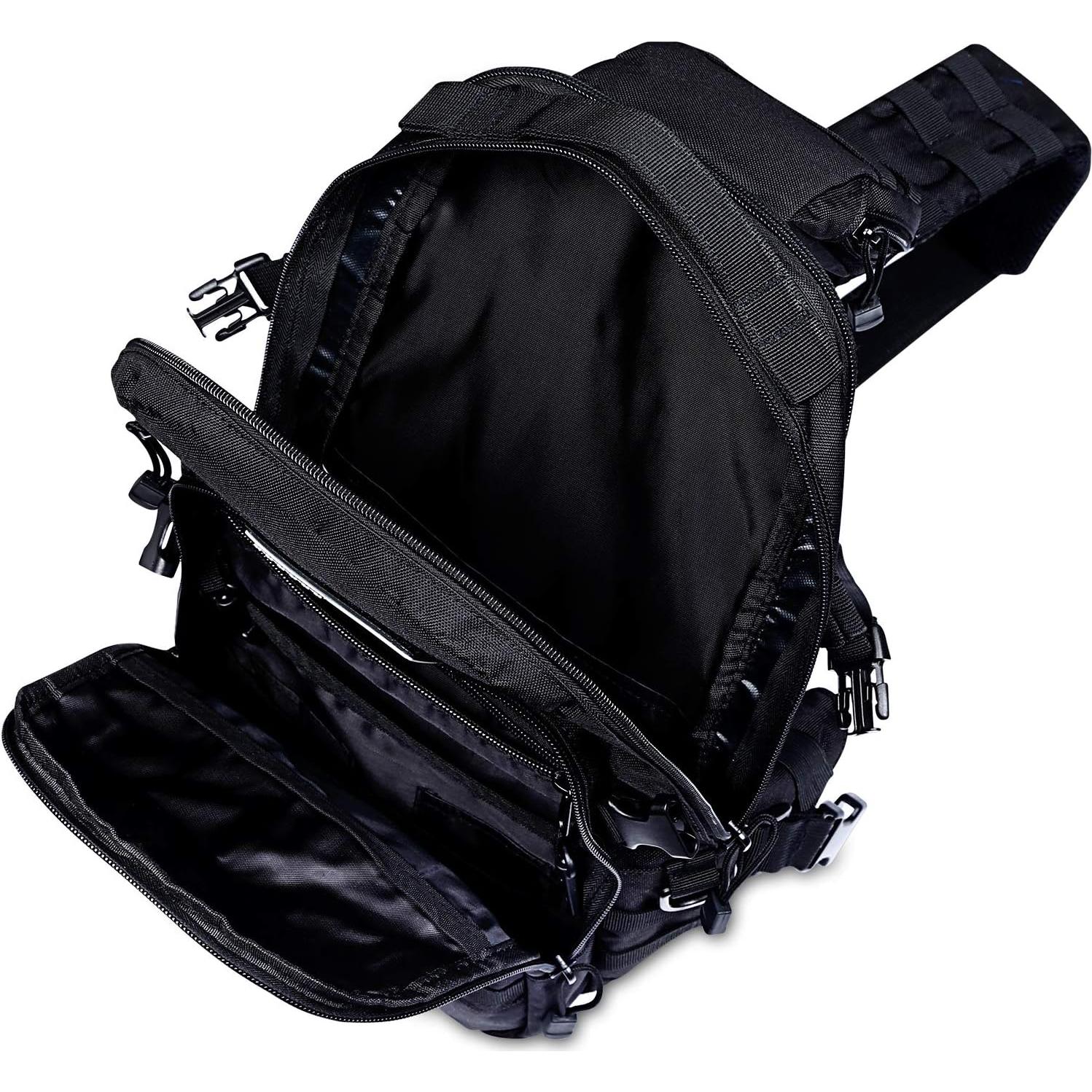 Mochila Bandolera Táctica G4Free 34x20x13cm Negra