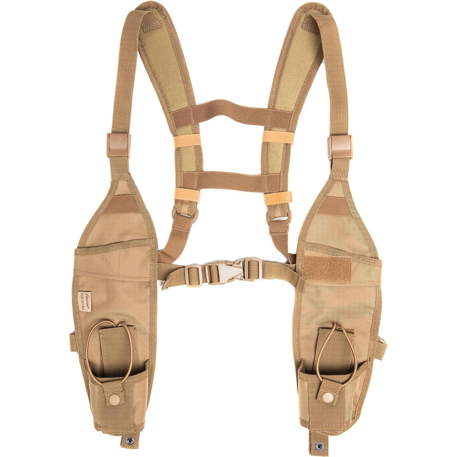 Arnés de Hombro LUITON LT-JKB para Radio Universal Caqui