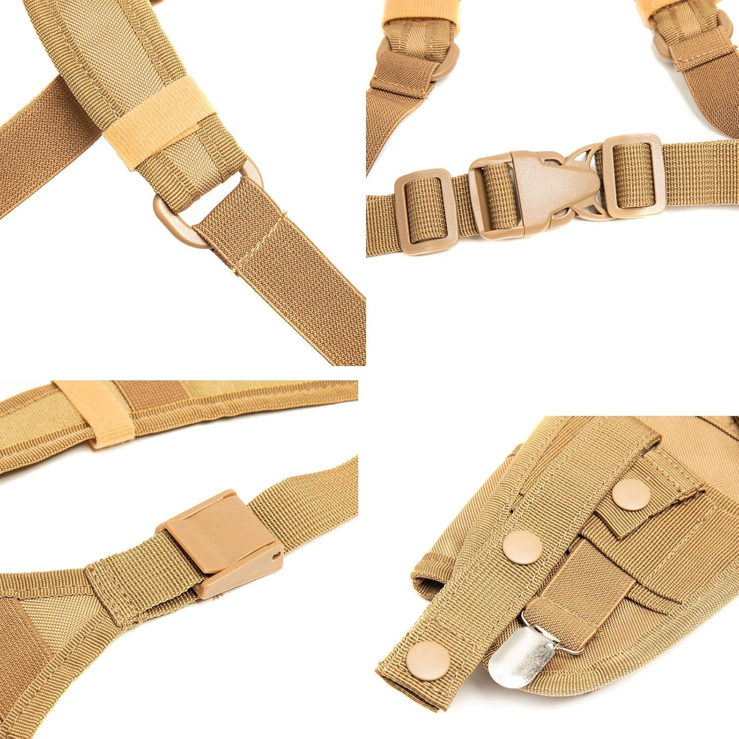 Arnés de Hombro LUITON LT-JKB para Radio Universal Caqui