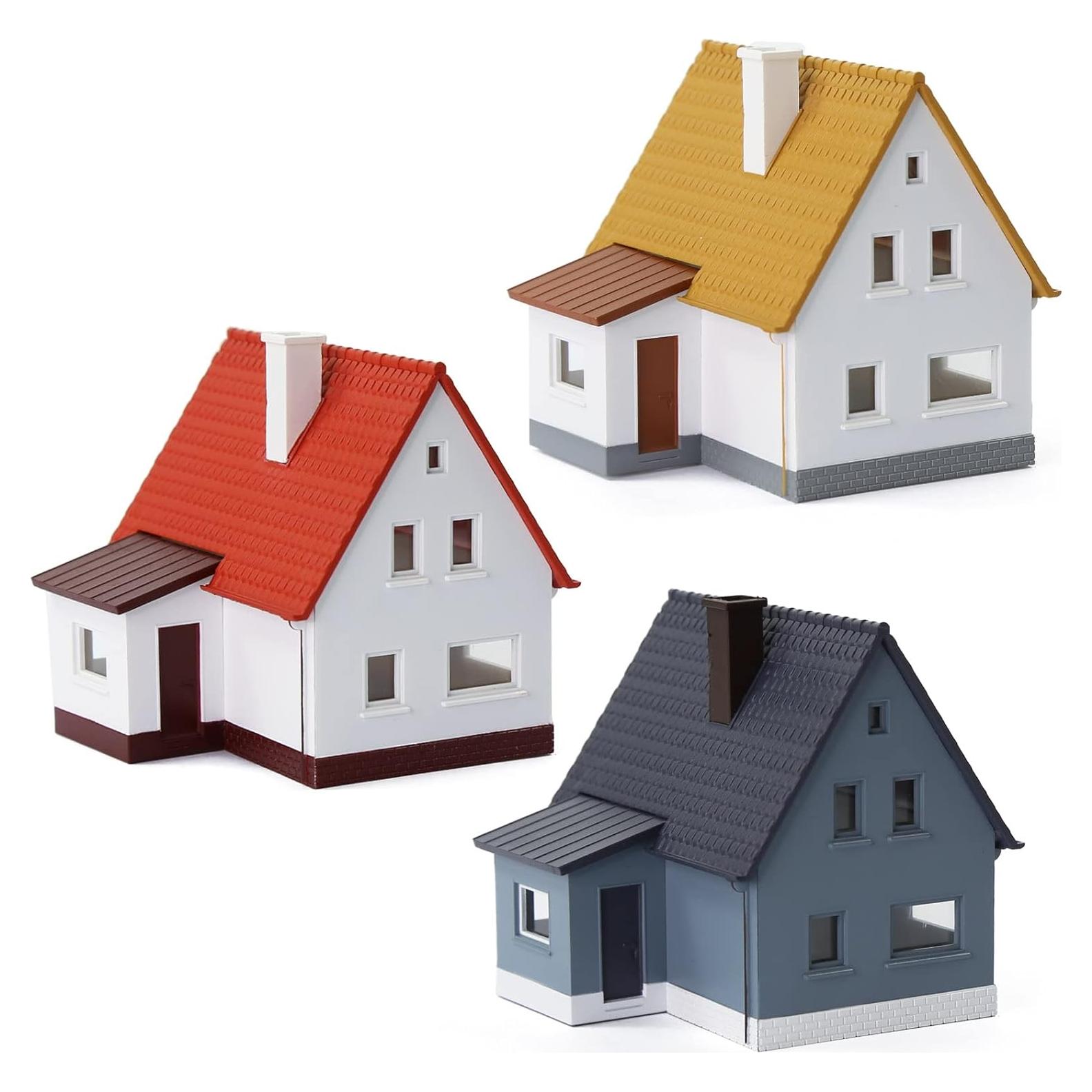 3 Casas Modelo Escala N 1:160 EVEMODEL Diseño Arquitectónico