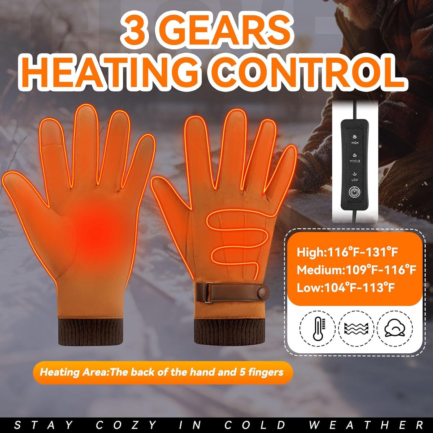 Guantes Calentados USB Eskood 001 Térmicos para Invierno