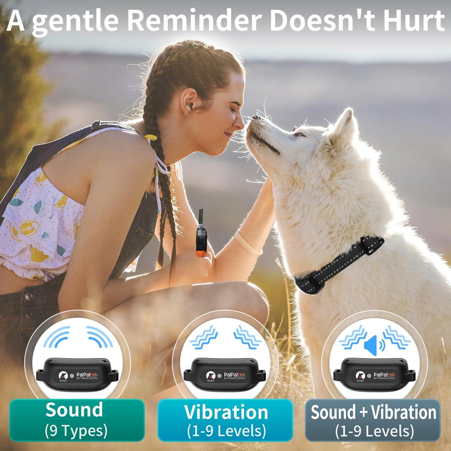 Collar de Entrenamiento PaiPaitek Sin Choque 1000m Impermeable