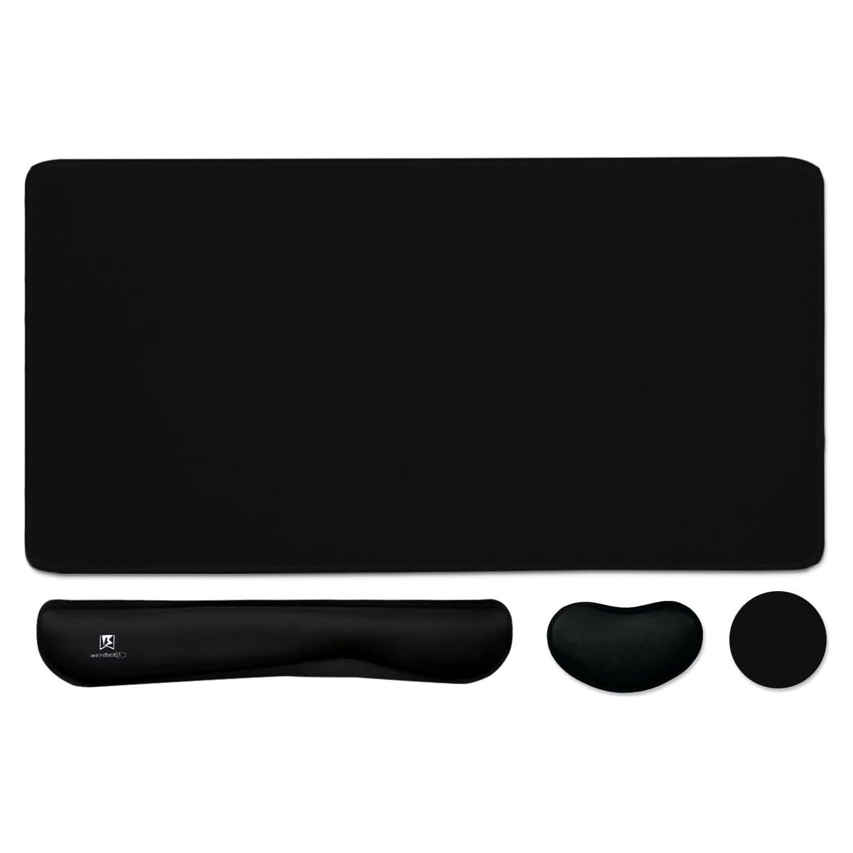 Juego de Almohadillas 4-en-1 WB WEIRDBEAST Negro - Escritorio Ergonómico