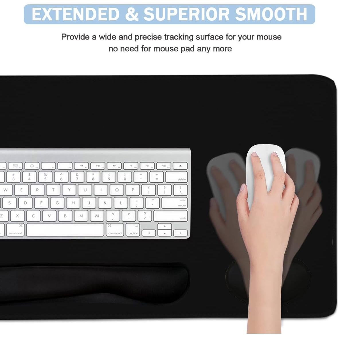 Juego de Almohadillas 4-en-1 WB WEIRDBEAST Negro - Escritorio Ergonómico