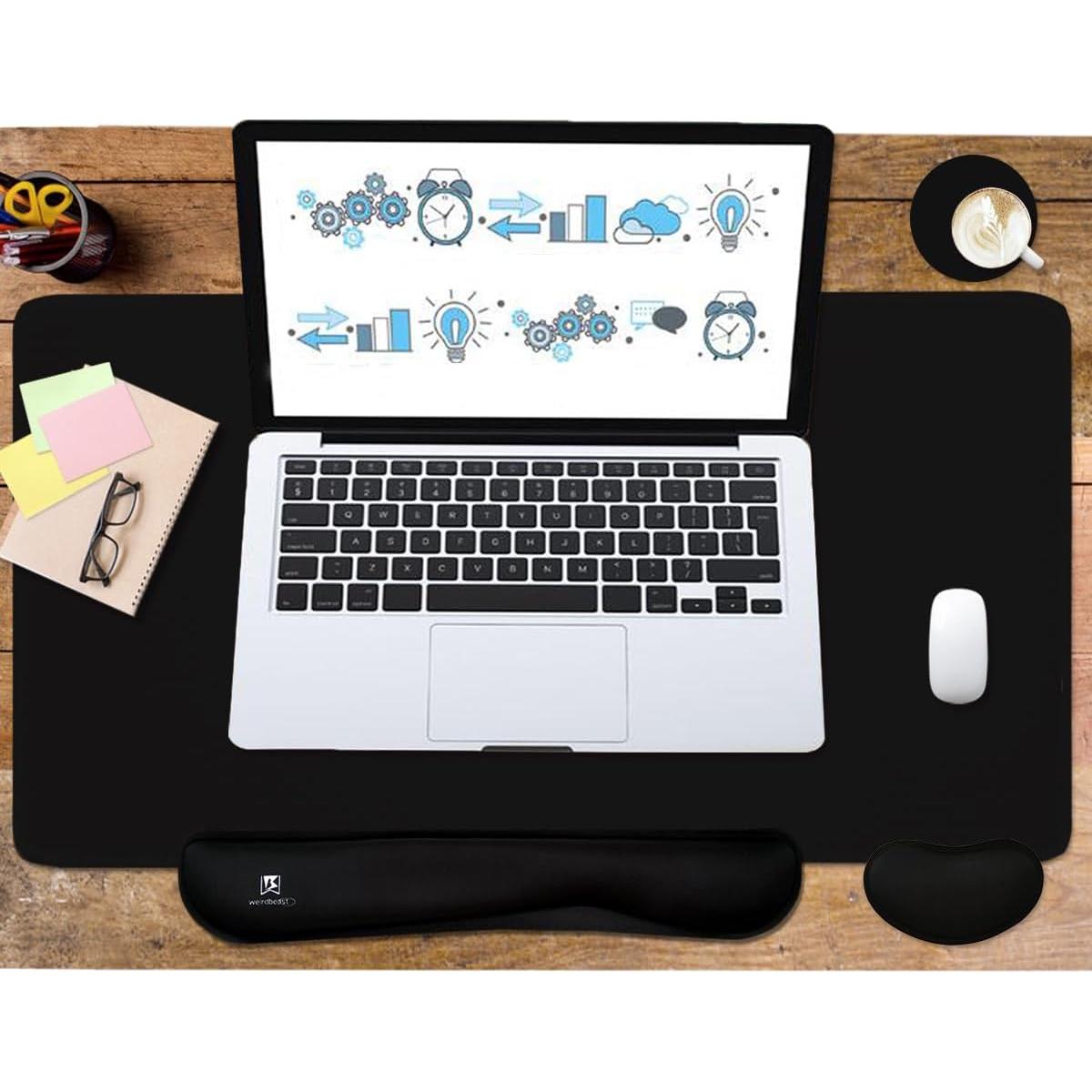 Juego de Almohadillas 4-en-1 WB WEIRDBEAST Negro - Escritorio Ergonómico