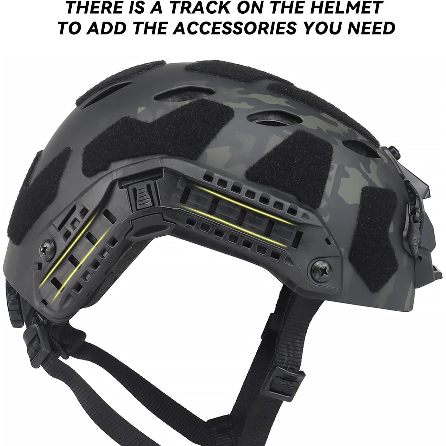 Casco Táctico AOUTACC Ajustable para Airsoft y Paintball