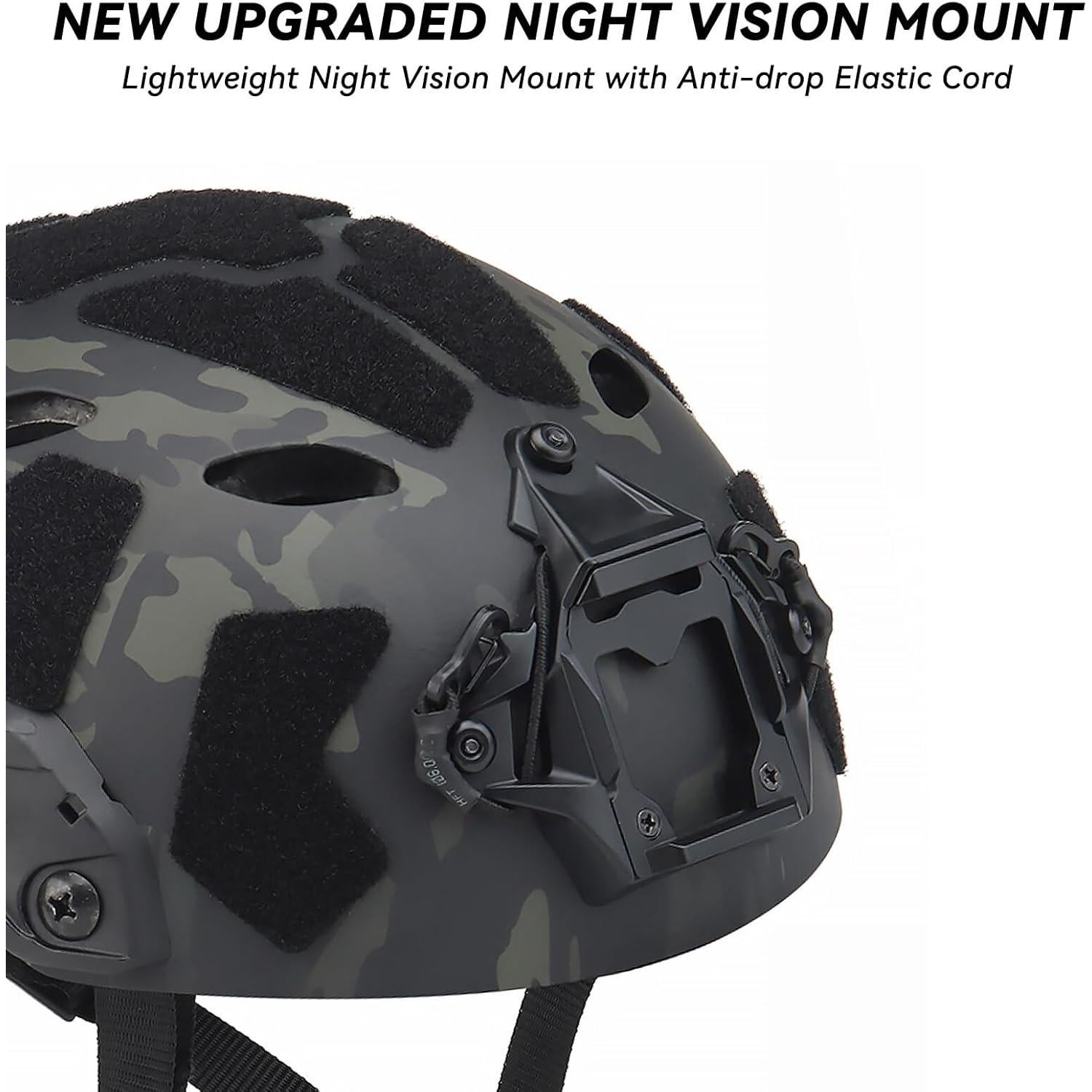 Casco Táctico AOUTACC Ajustable para Airsoft y Paintball