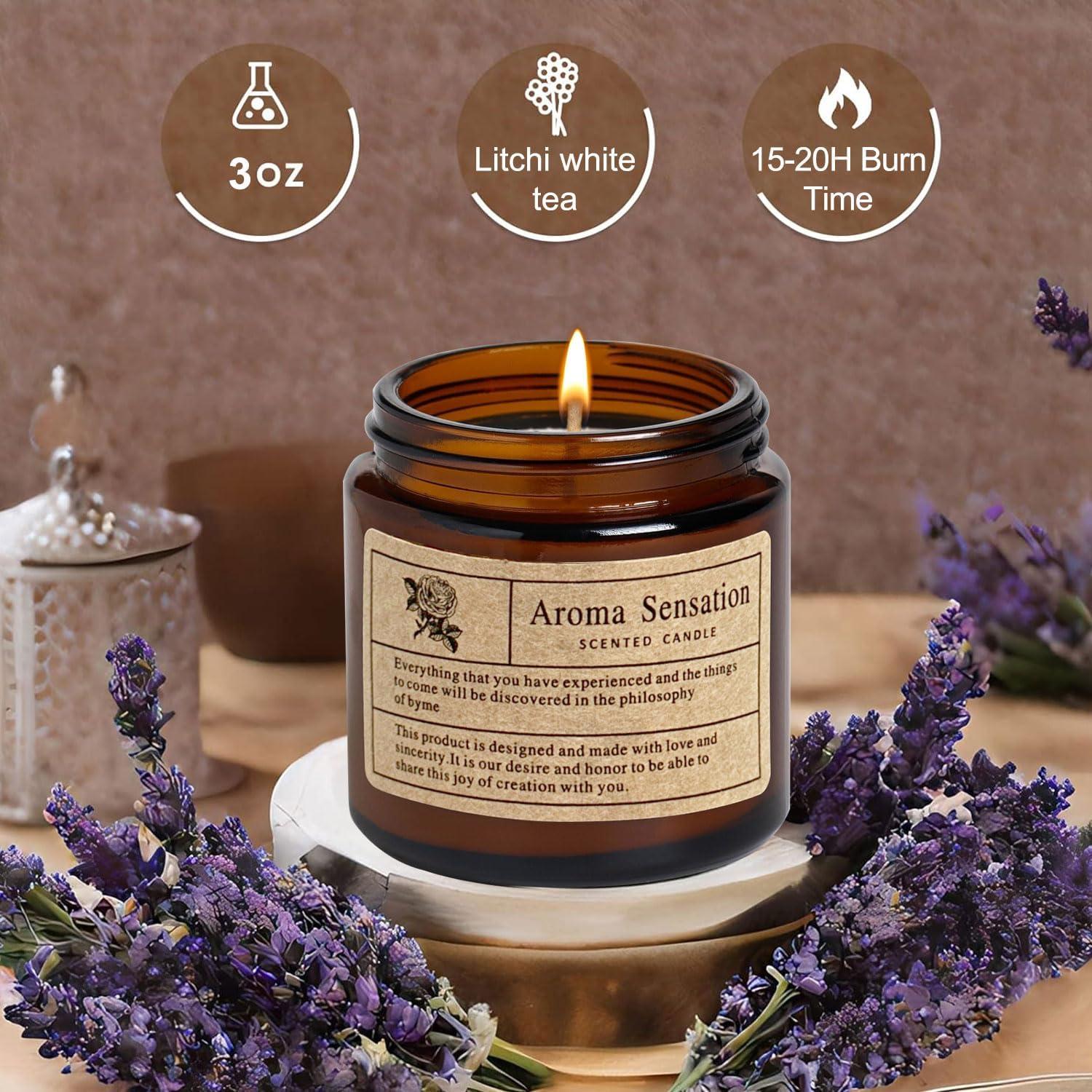 Vela Aromática de Lavanda Teebacco 85 g - Soja No Tóxica