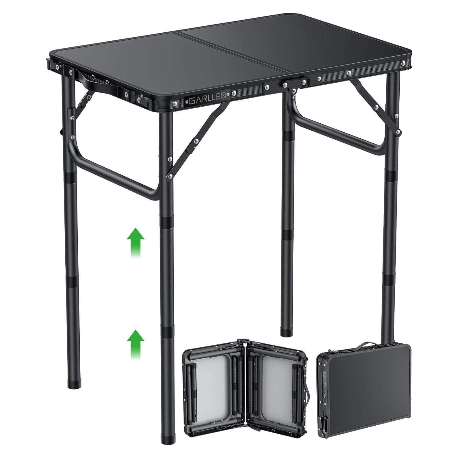 Mesa de Camping Plegable GARLLEN HFWGAL011-A 57.9x39.9cm Negra