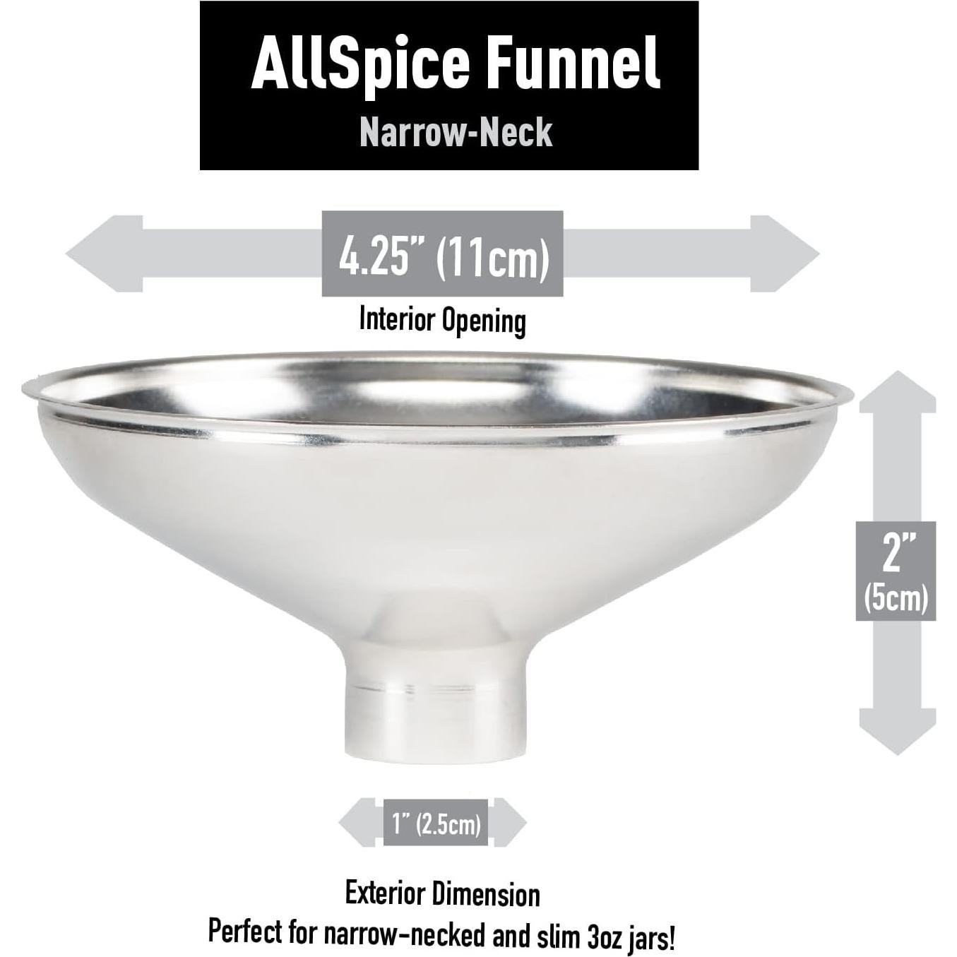 Embudo de Especias AllSpice Acero Inoxidable 11.4 cm
