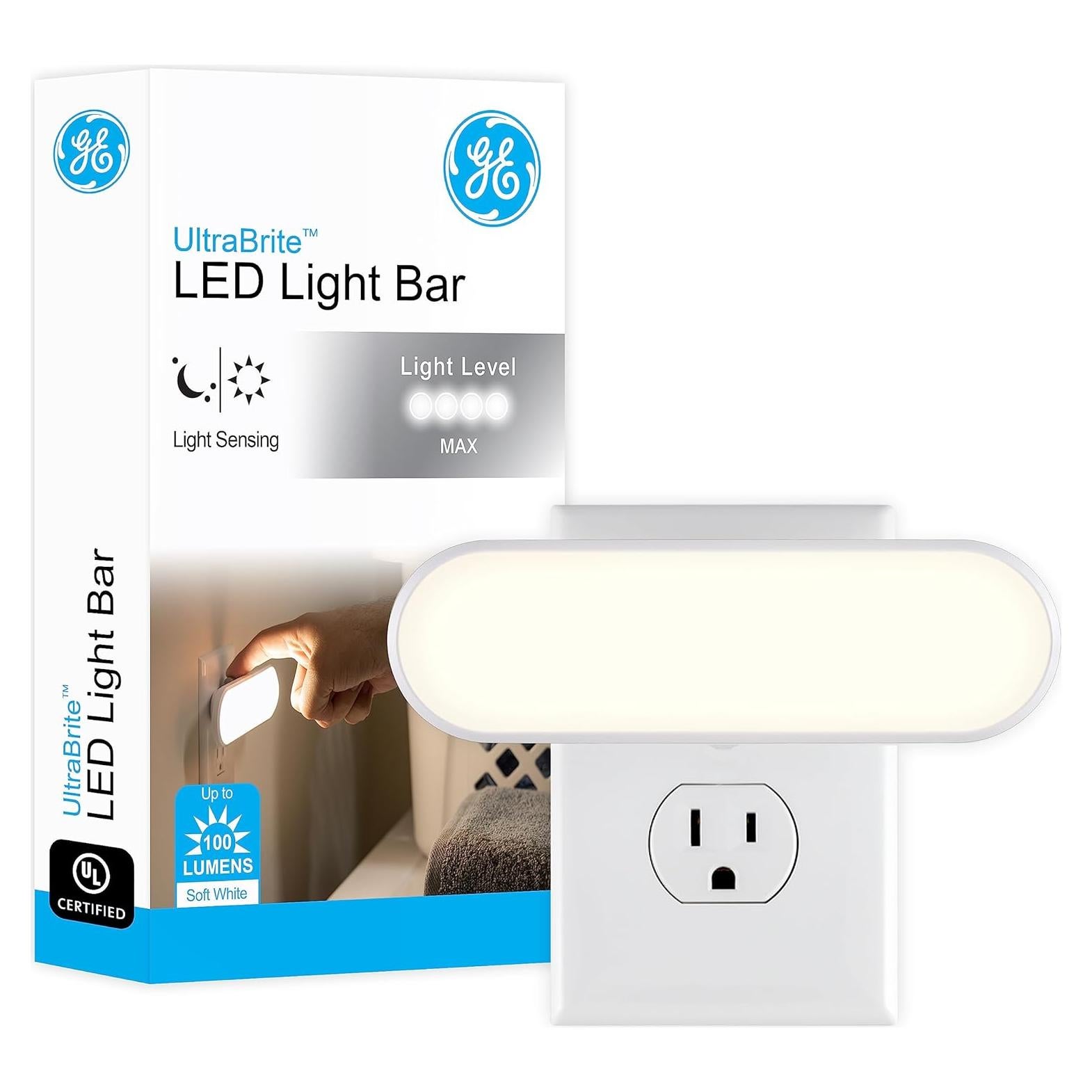 Barra de Luz LED GE UltraBrite 100 Lúmenes con Sensor