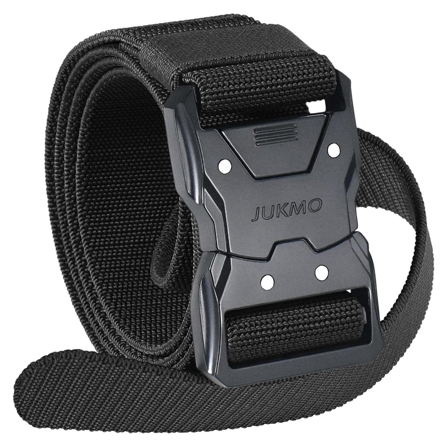 Cinturón Táctico JUKMO de Nylon 3.8 cm con Hebilla Rápida