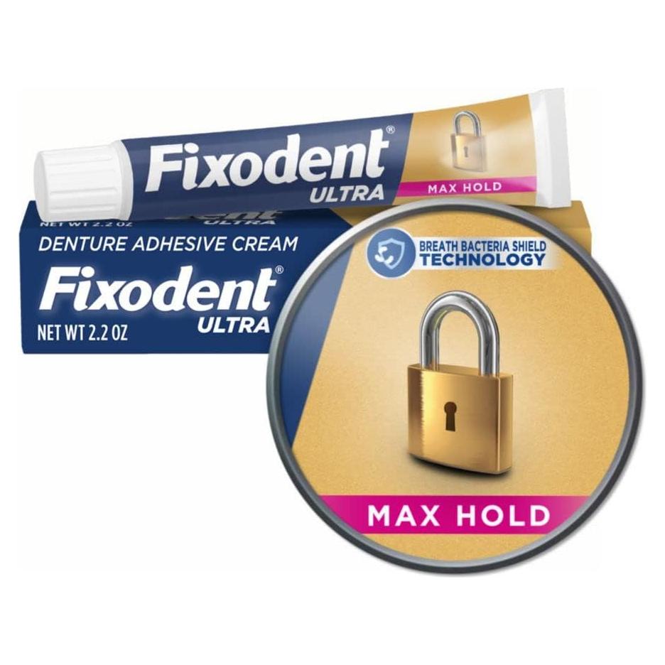Adhesivo para Dentaduras Fixodent Ultra Max 62 g