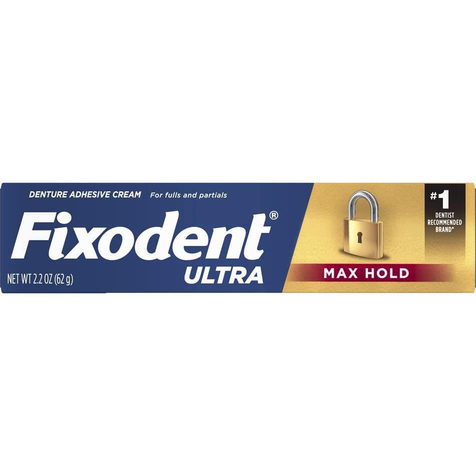 Adhesivo para Dentaduras Fixodent Ultra Max 62 g