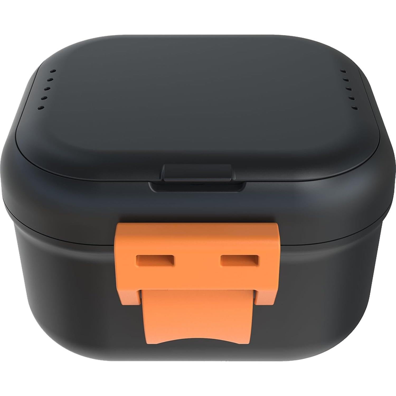 Taza de Baño para Dentaduras ARGOMAX Negra y Naranja