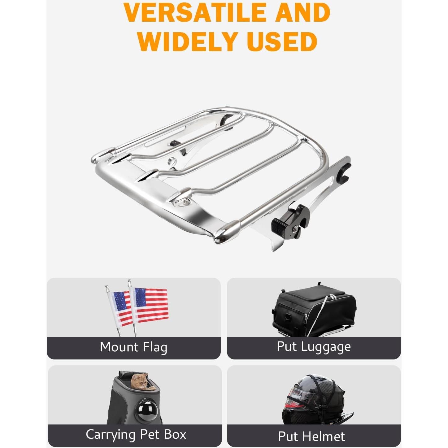 Soporte de Equipaje Desmontable PBYMT para Harley Touring 2009-2024