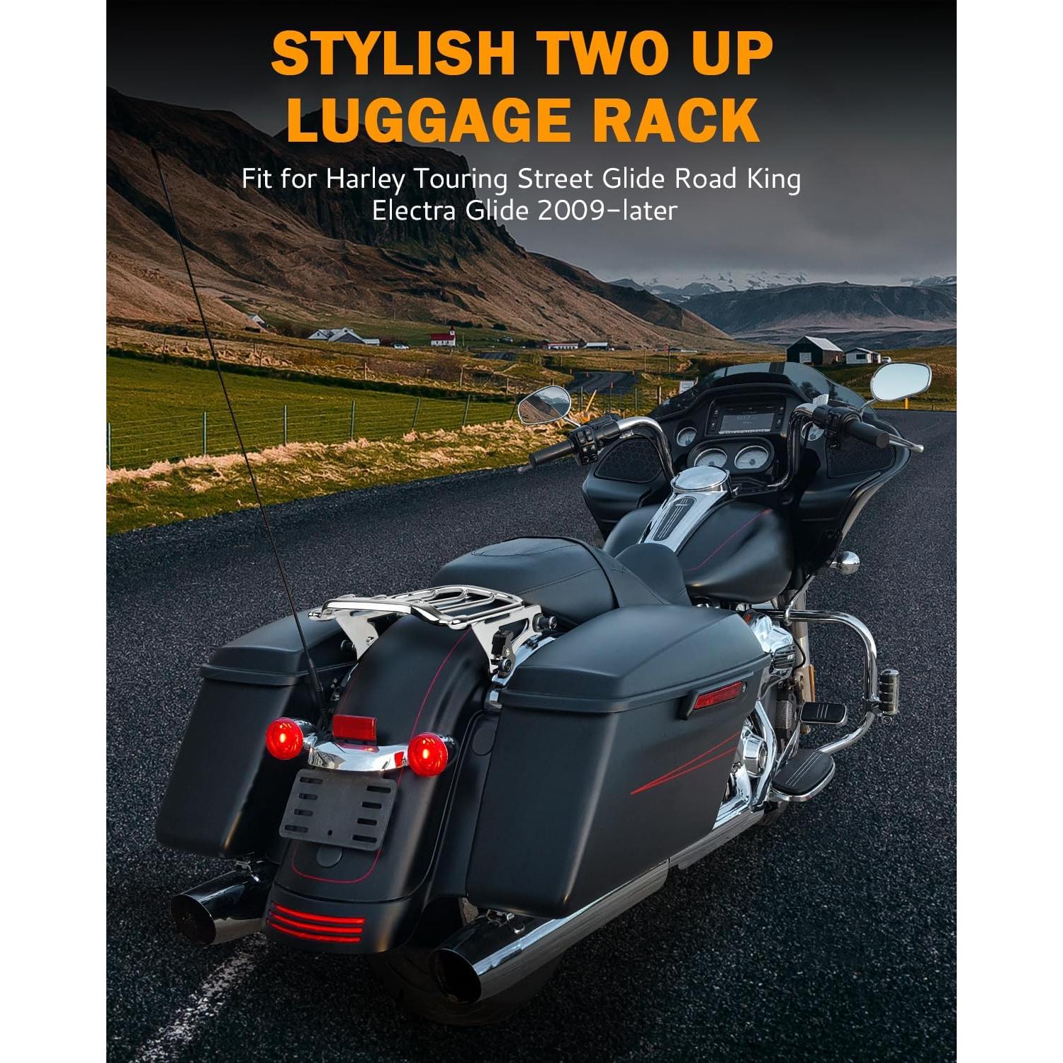 Soporte de Equipaje Desmontable PBYMT para Harley Touring 2009-2024