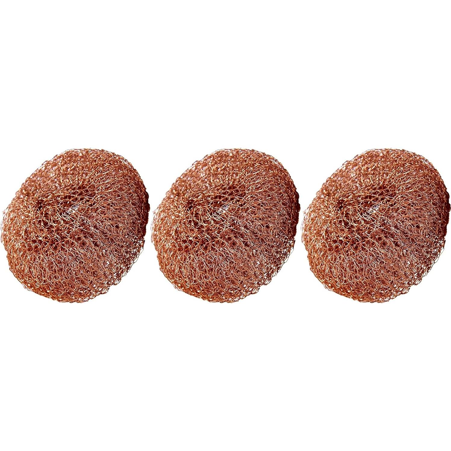 Scotch-Brite Copper Coated Scrubbing Scour Pads, 3 Scouring Scrubber Pads