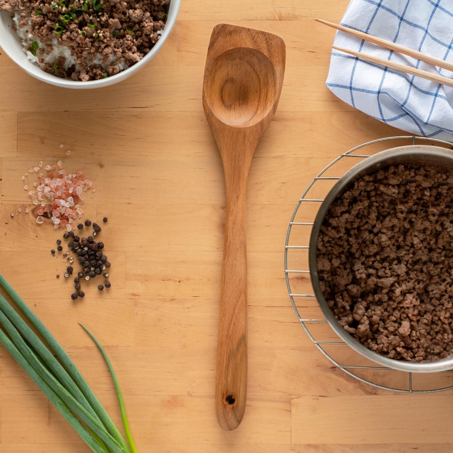 Cuchara Chopper FAAY para Mano Izquierda de Teak 33cm