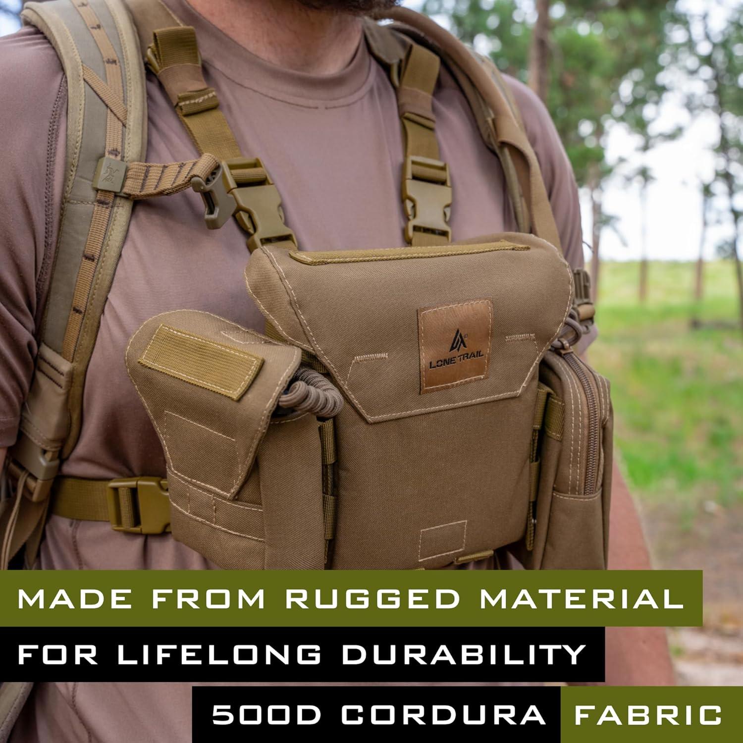 Arnés de Binoculares Impermeable Lone Trail - Funda Silenciosa