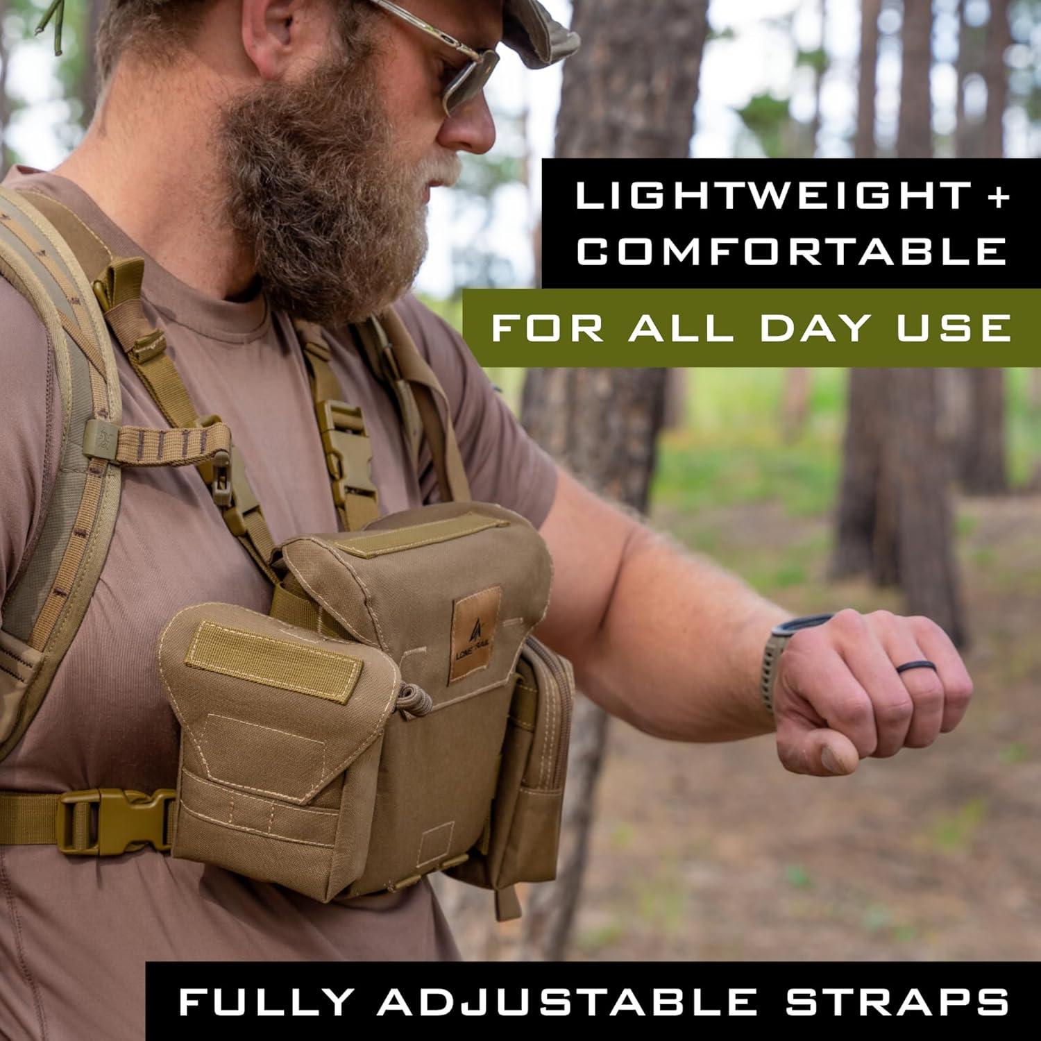 Arnés de Binoculares Impermeable Lone Trail - Funda Silenciosa