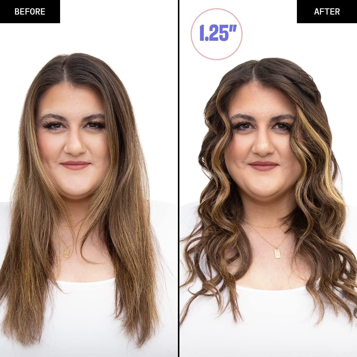 Plancha de Rizar Titanio FoxyBae 32mm Rosa Dorado - Rizos Brillantes