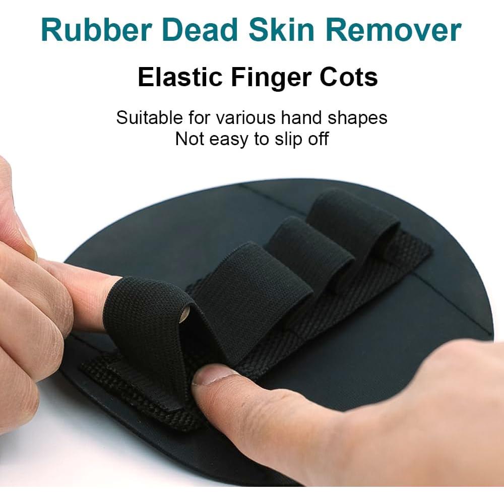 Heeqinn Rubber Dead Skin Remover for Body Shower, Rubber Exfoliating Gloves When Bathing, Wet The Skin During Use. Basic (1 Piece)