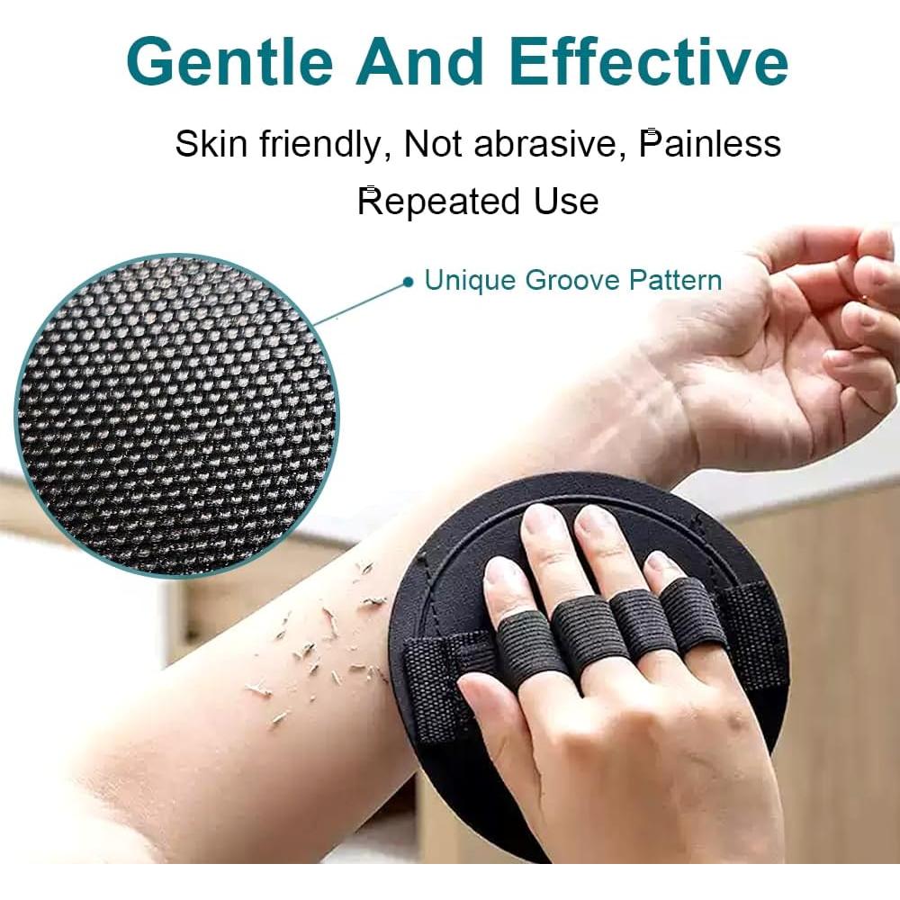 Heeqinn Rubber Dead Skin Remover for Body Shower, Rubber Exfoliating Gloves When Bathing, Wet The Skin During Use. Basic (1 Piece)