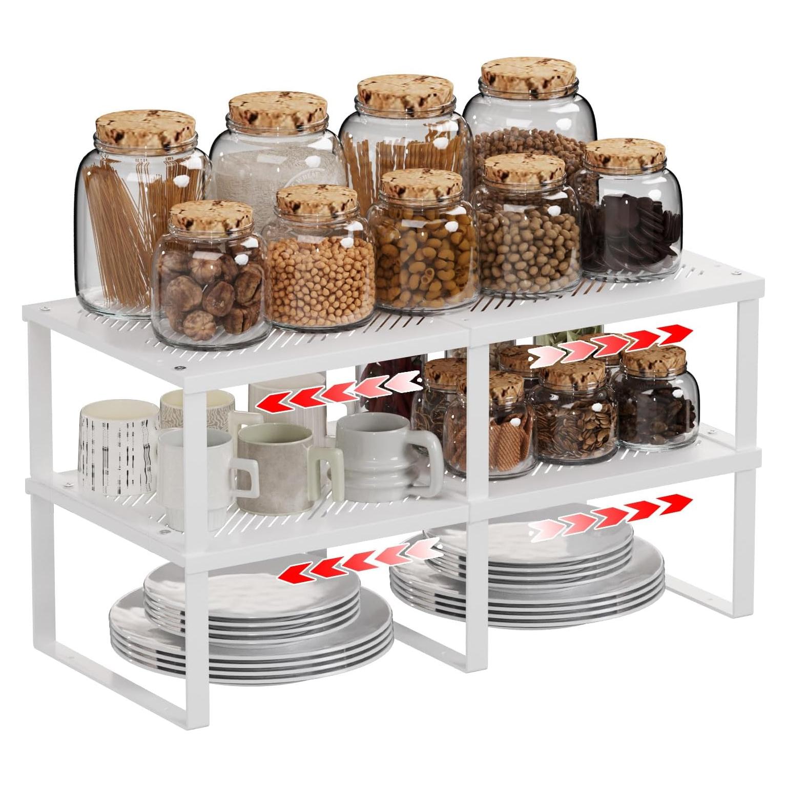 Organizador de Estantes Expandible EAROND - Juego de 2, 32-61 cm