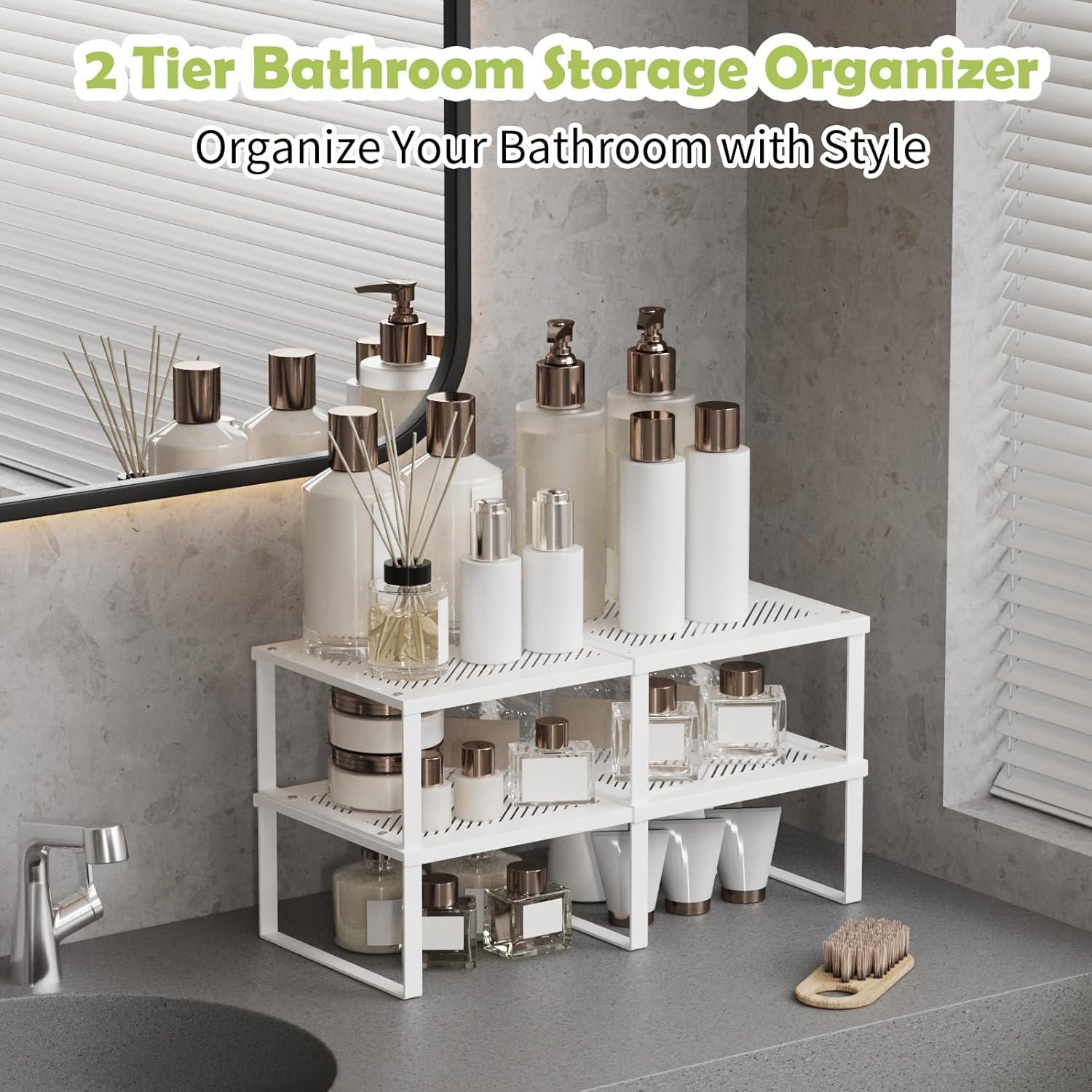 Organizador de Estantes Expandible EAROND - Juego de 2, 32-61 cm