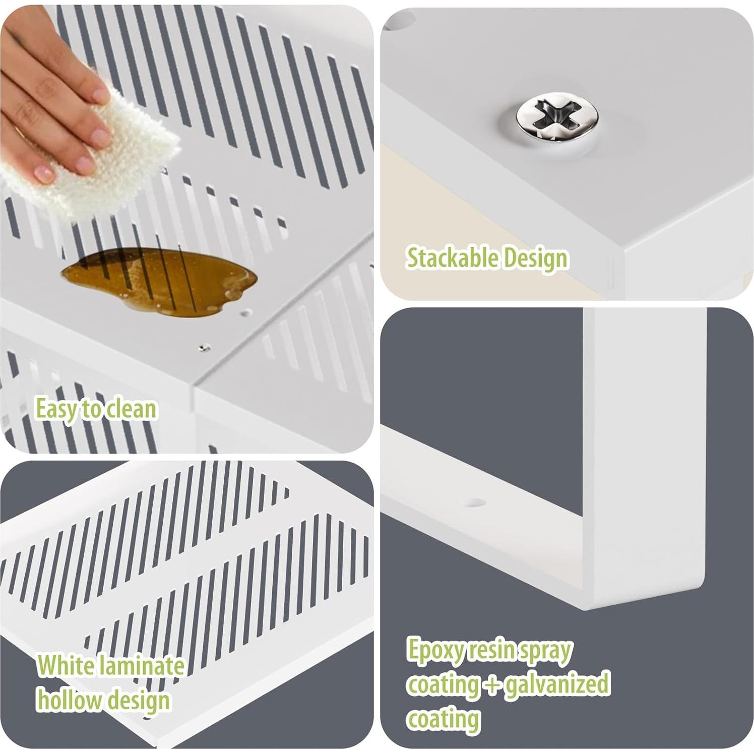 Organizador de Estantes Expandible EAROND - Juego de 2, 32-61 cm