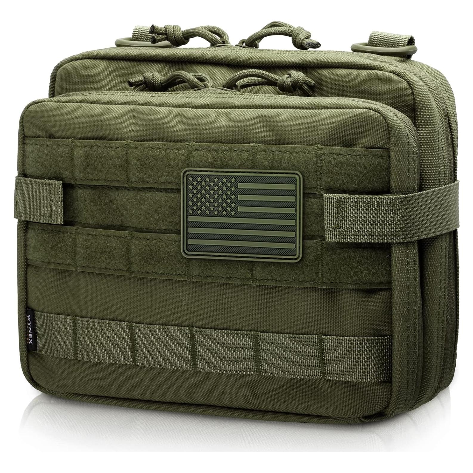 Bolsa Táctica WYNEX Grande EDC Molle 24x19x9cm Verde