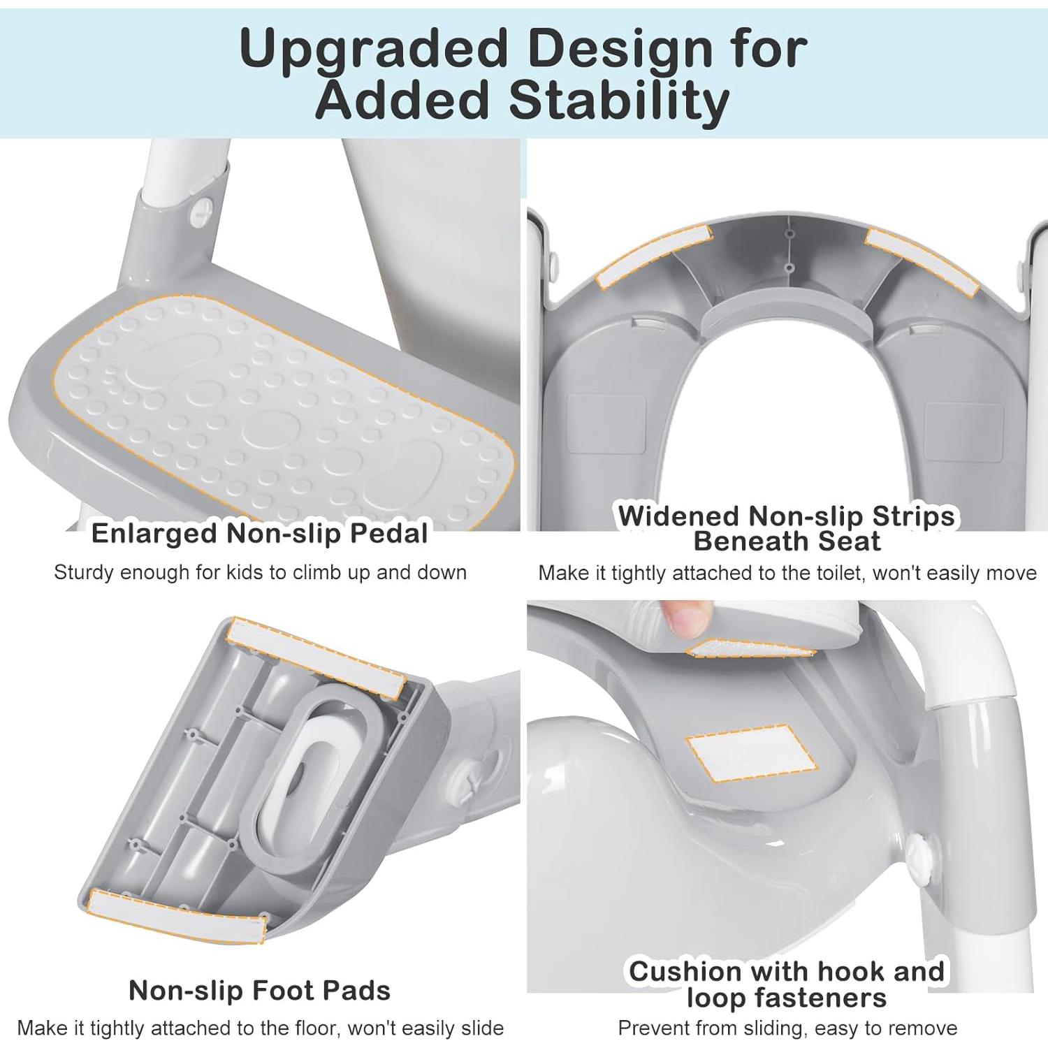 Asiento de Entrenamiento para Baño BRINJOY Gris 1.56kg