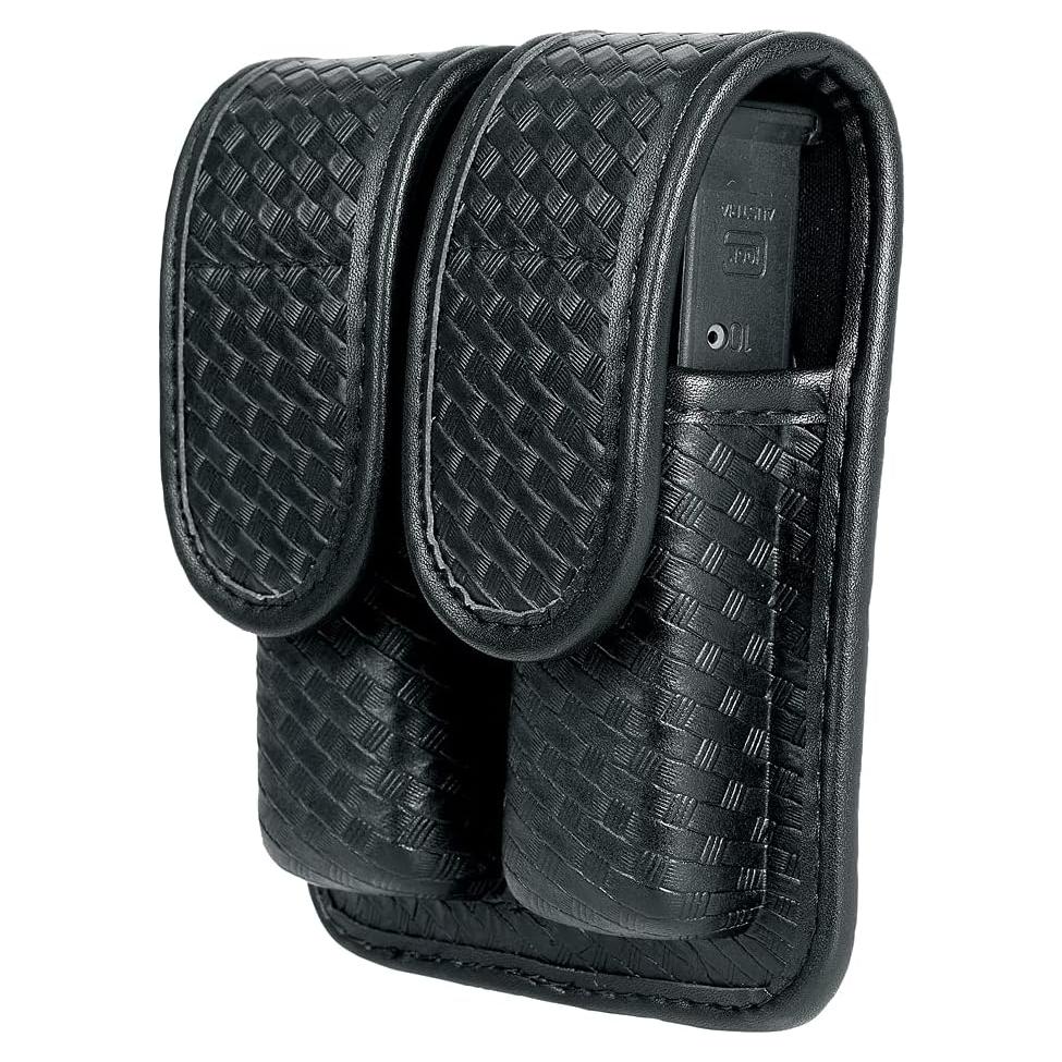 Funda Doble Cargador TAFTACFR Cuero Canasta 9mm .40