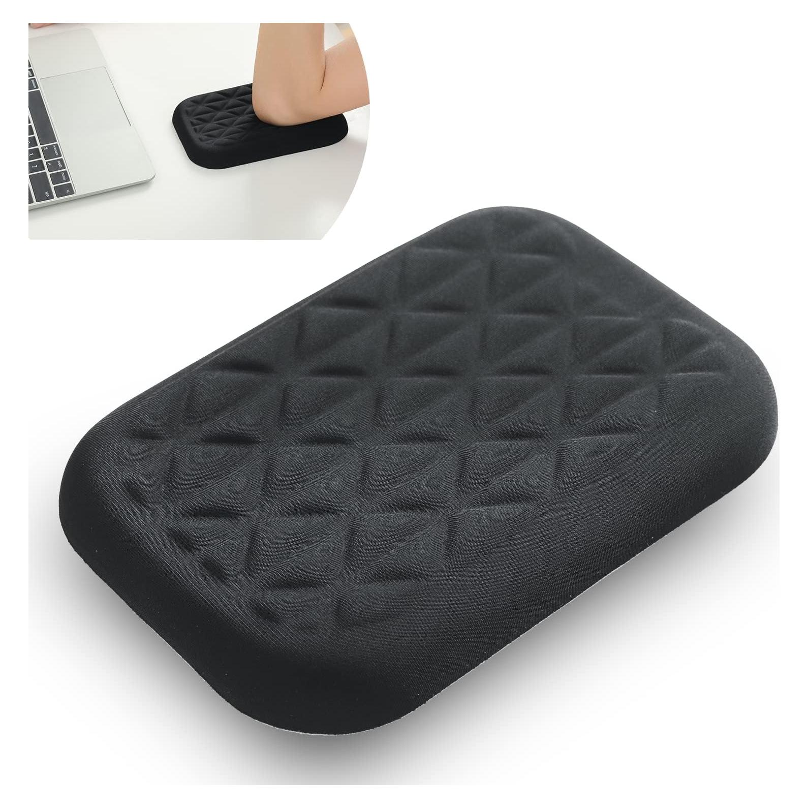 Almohadilla ergonómica LargeLeaf para muñeca y codo, negra