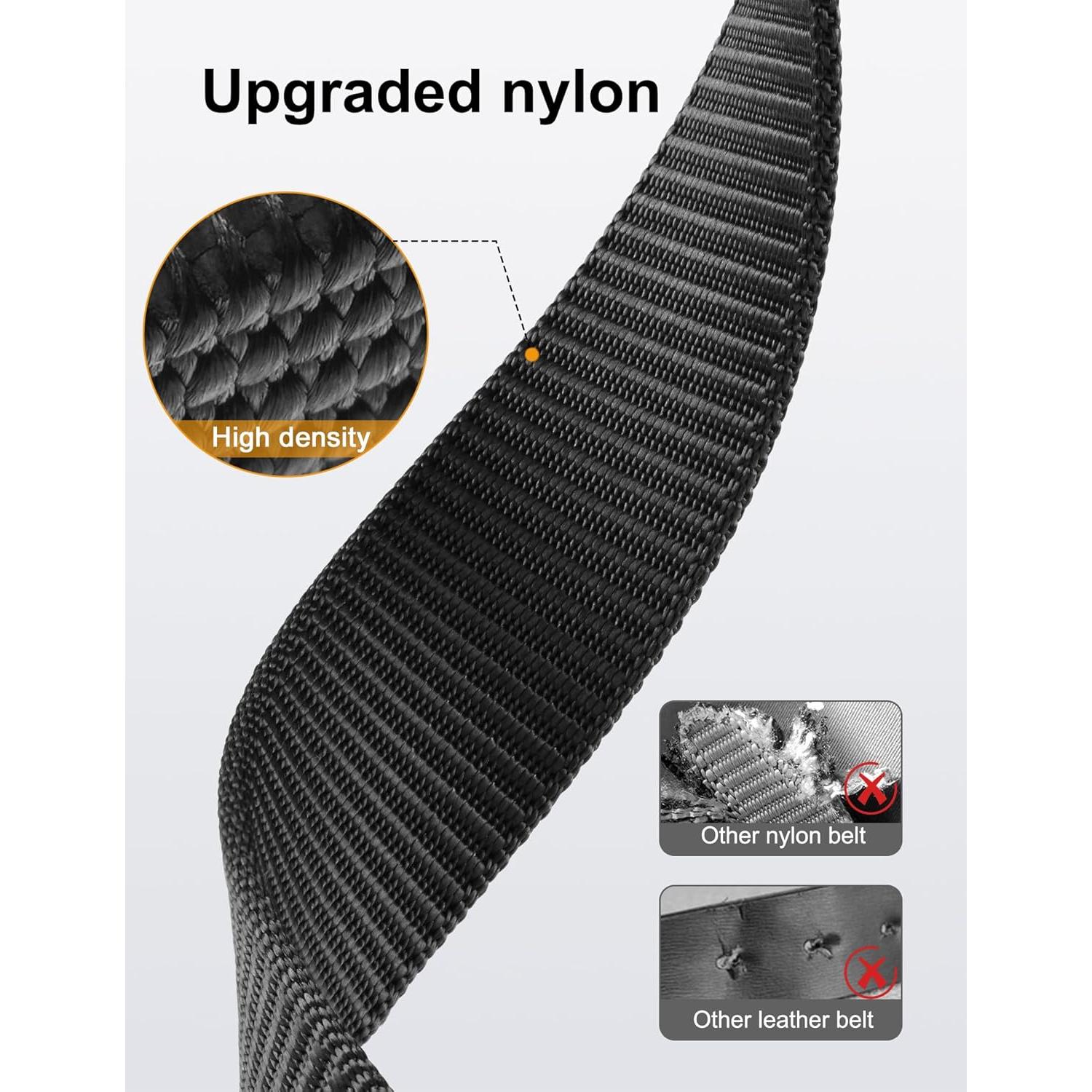 Cinturón de Nylon JUKMO para Hombre 3,81 cm Ajustable