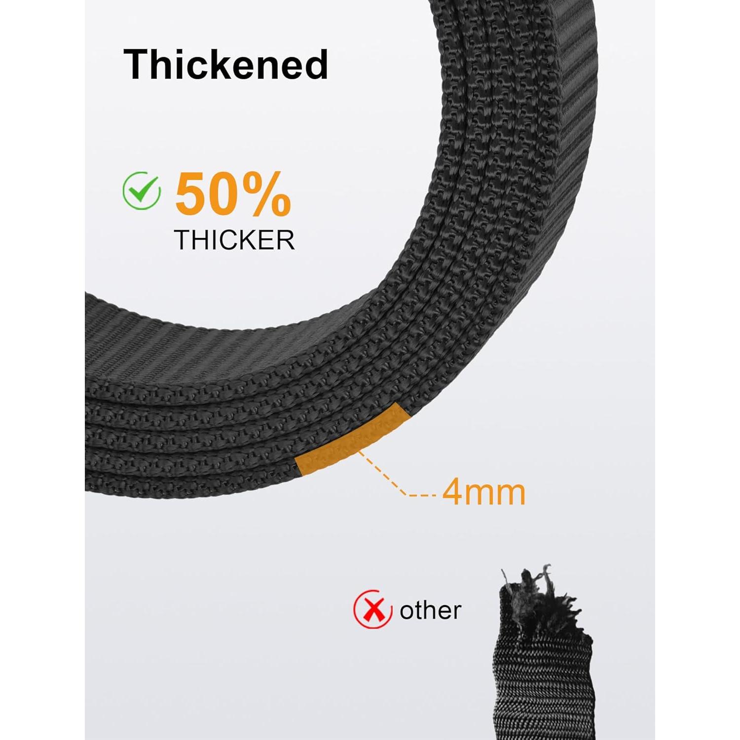 Cinturón de Nylon JUKMO para Hombre 3,81 cm Ajustable