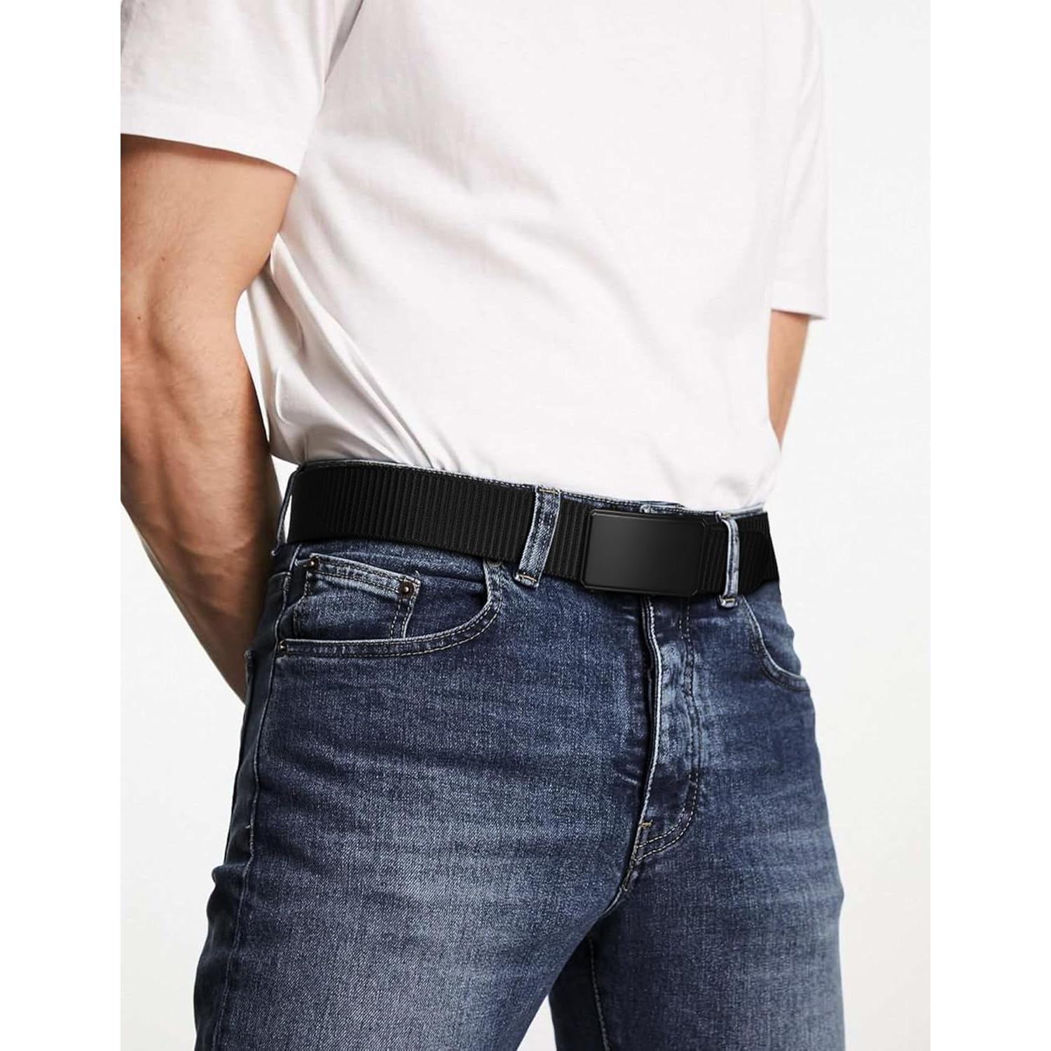 Cinturón de Nylon JUKMO para Hombre 3,81 cm Ajustable