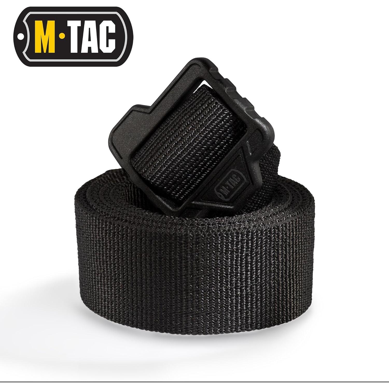 Cinturón Táctico Doble Deber M-Tac 3.81 cm Negro