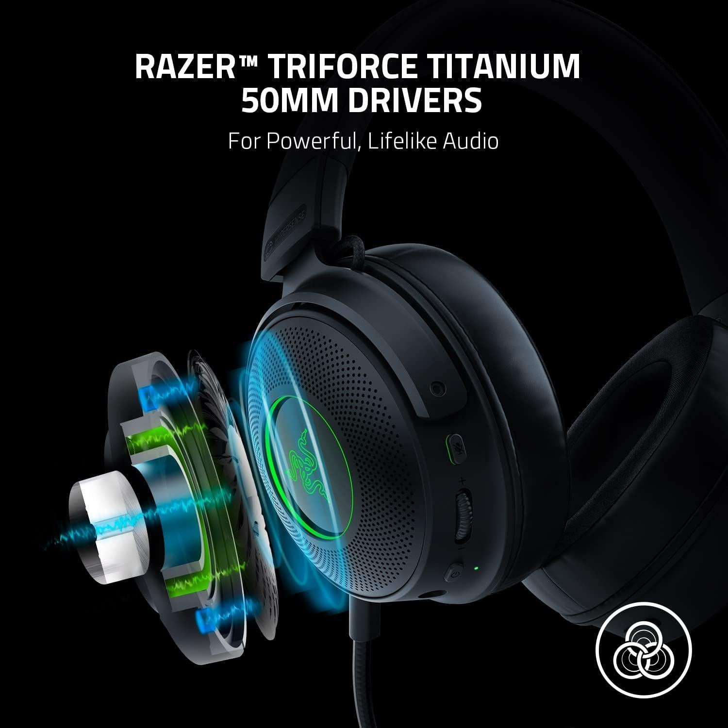 Auriculares Gaming Inalámbricos Razer Kraken V3 Pro 50mm