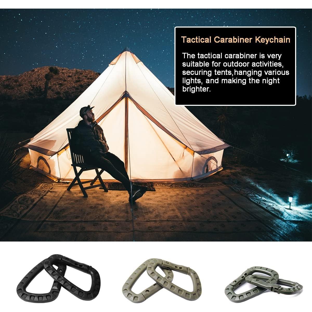 Clip de Llavero CooBigo D-Ring Plástico 6 Piezas