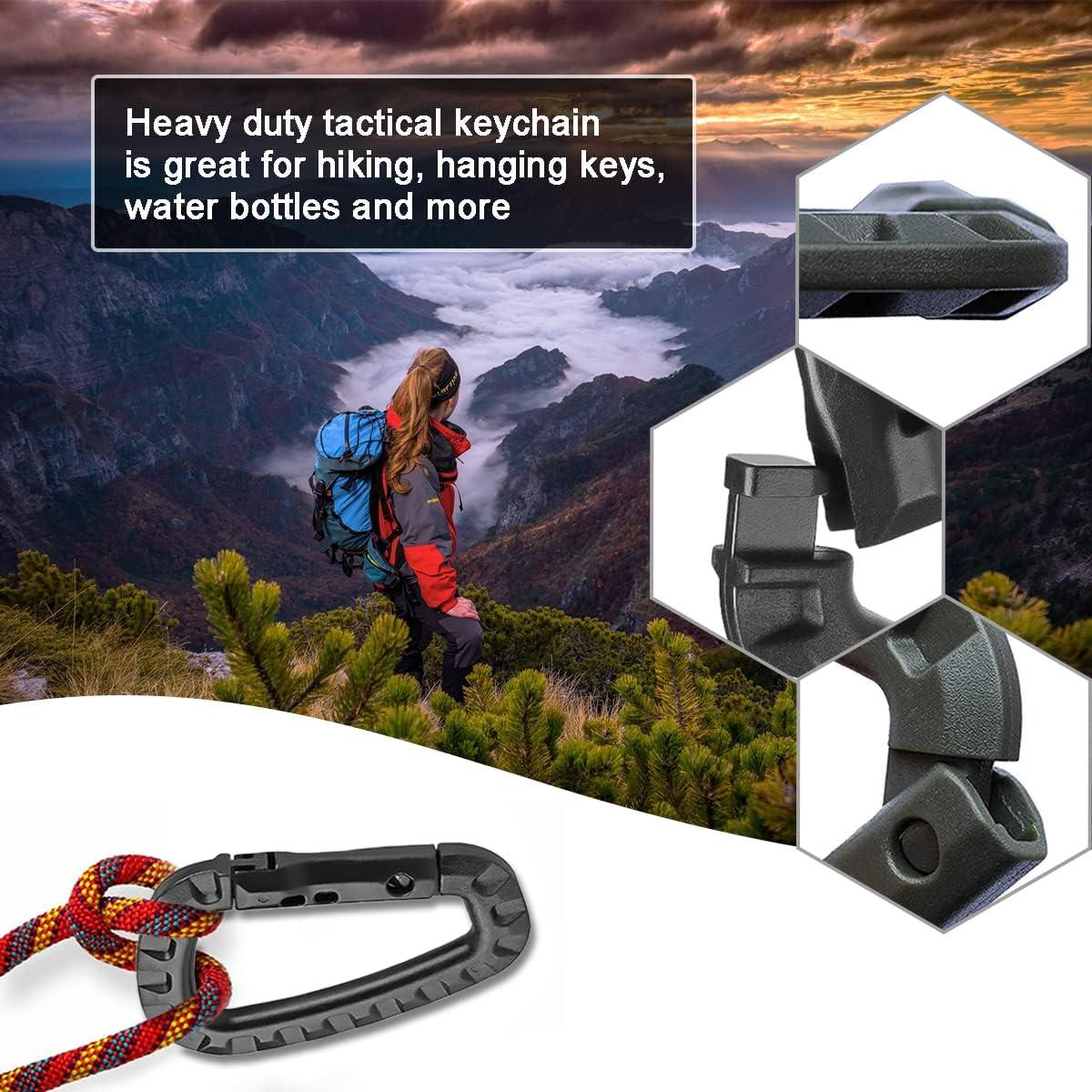 Clip de Llavero CooBigo D-Ring Plástico 6 Piezas