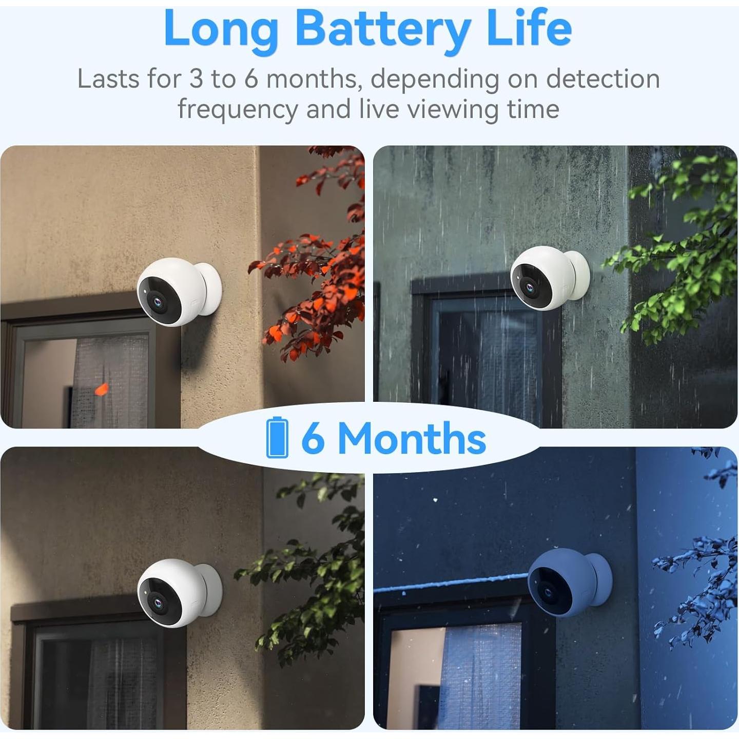 Cámara de Seguridad Inalámbrica 2K HD Vicohome - 2 Paquete